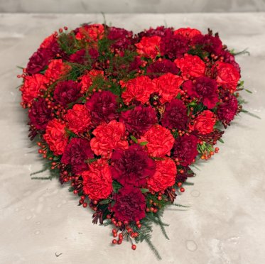 Blomsterhjerte til begravelse