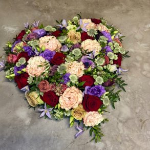 Et sidste farvel i hjerteform 