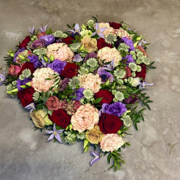 Et sidste farvel i hjerteform 