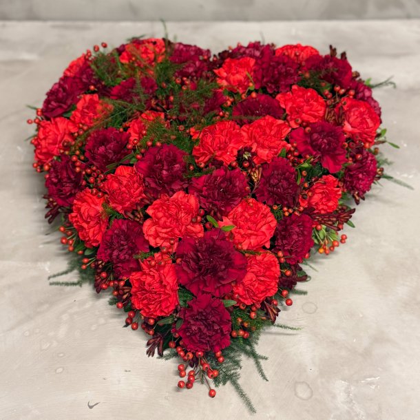 Det rolige og varme r�de hjerte 