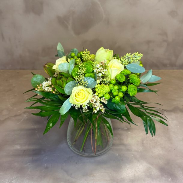 Julebuket i hvide nuancer