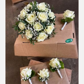 Brudebuket & knaphulsbuketter 